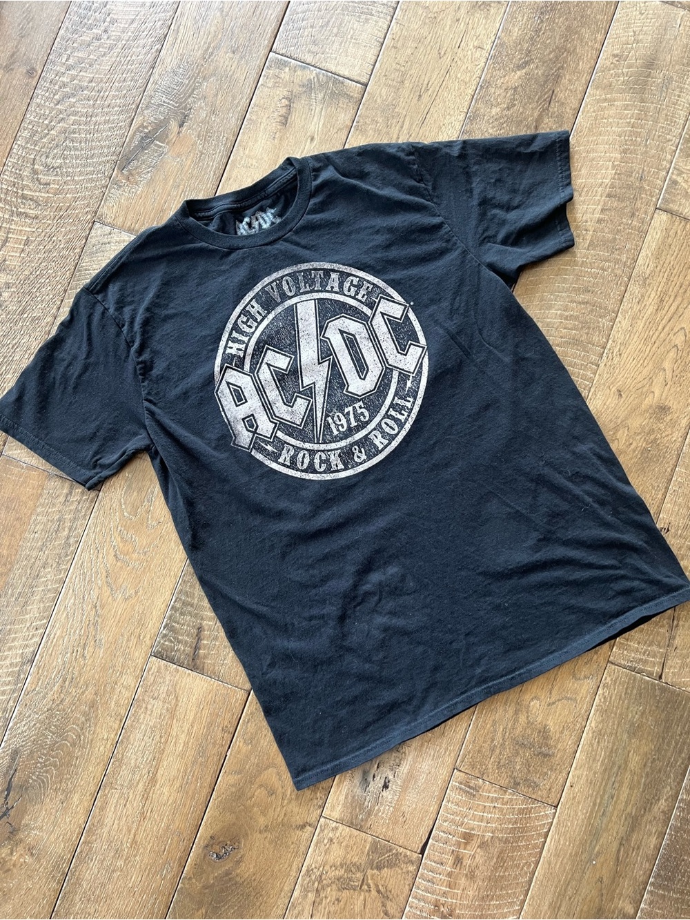 BAND TEE - AC/DC High Voltage Black Graphic Tee